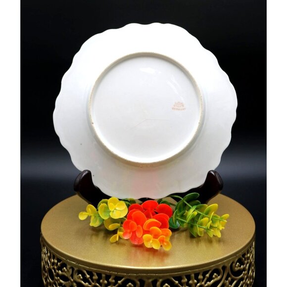 Antique Greiner & Herda, Hand Painted Pheasant Porecelain Plate. - Picture 4 of 5